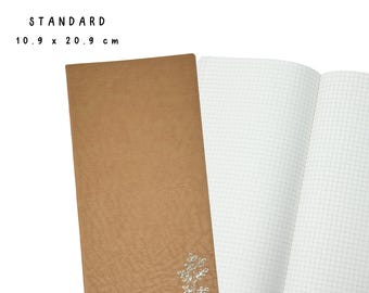 Padrão | Brown Freely Noted + (416 páginas) | Caderno de papel Tomoe River