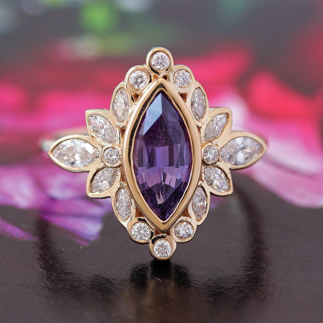 Pink-Purple-Red Sapphire Lot Round, Oval & Marquise - 5.75 Ct main image 0