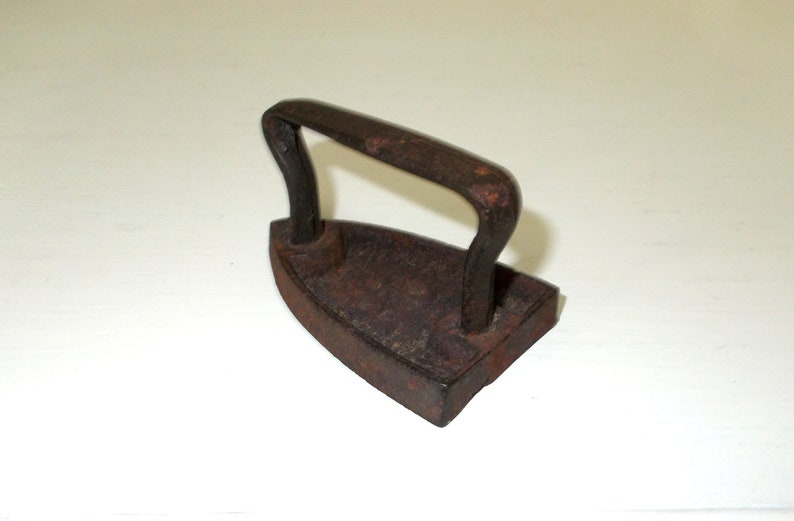 Small Antique French Lace makers iron Fabric weight.