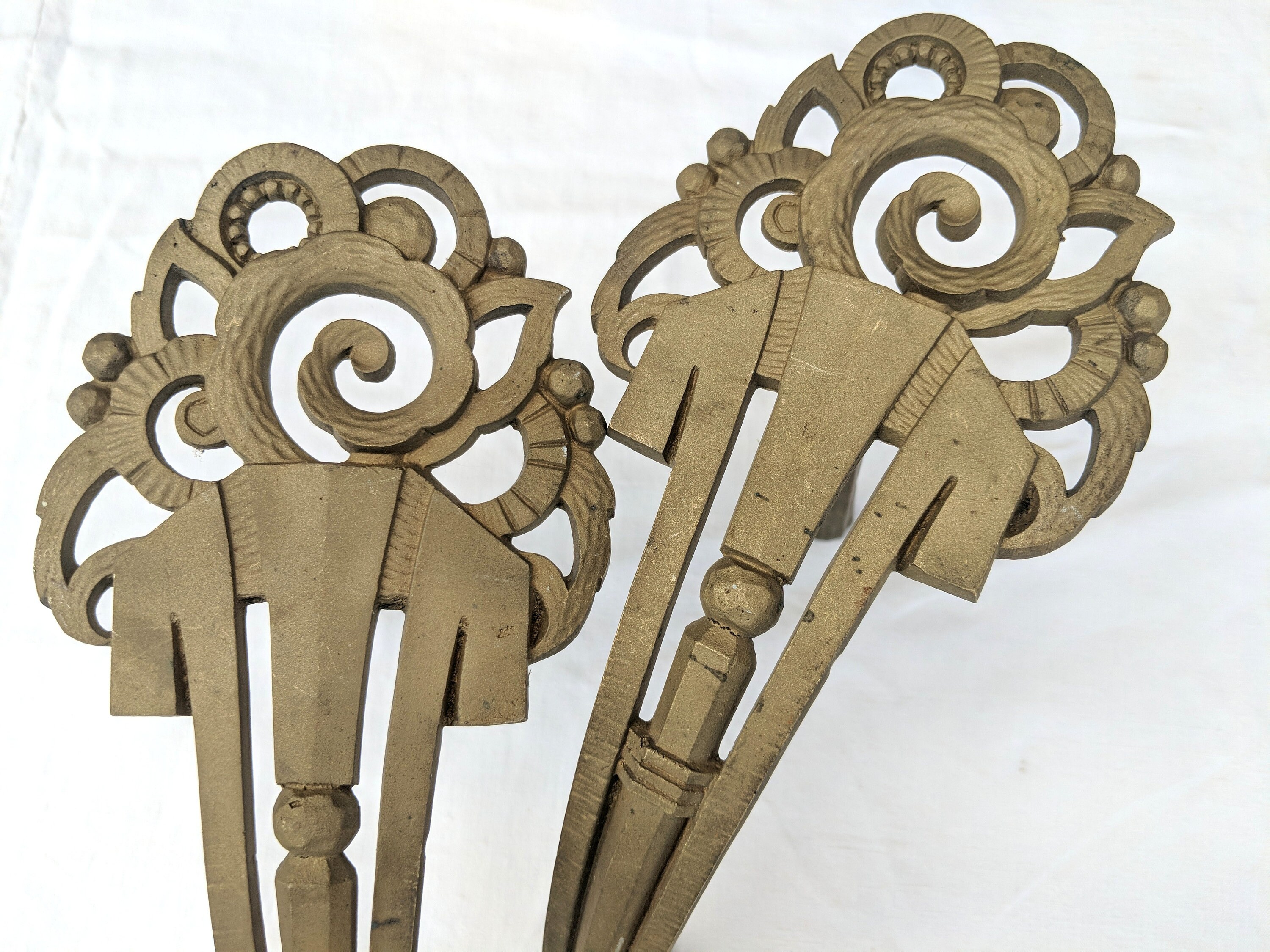 Herrliche antike französische Jugendstil Vorhang Pole stützen | Etsy