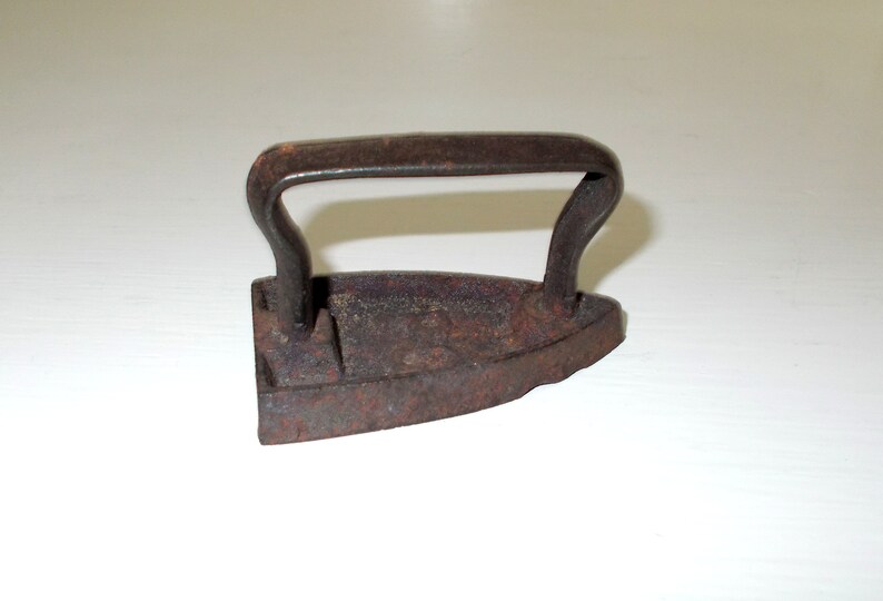 Small Antique French Lace makers iron Fabric weight.