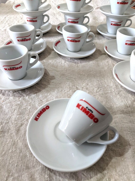 Cappuccino Cups- Set  Kimbo by Kaleidos. Porcelain 6 Oz Cup
