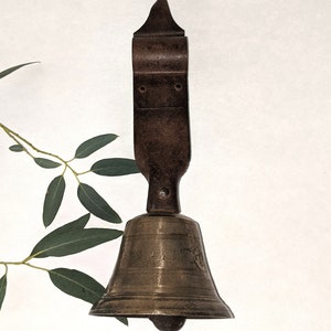 Antique French Gate Bell.  French Door Bell. Spring Door Bell