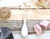 Elegant Ceramic Diffuser Vase Wooden Balls Reed Home Decor Essential Oil Blend Small Set Stick Smell Aroma Desk Air Purify Environment