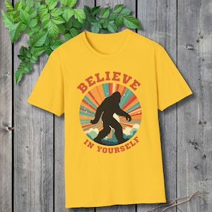 Bigfoot Shirt Bigfoot Shirt Goth T-Shirt Cryptid Shirt Graphic Tee Retro Shirt Hippy Shirt Bigfoot Graphic Sasquatch Shirt Mythical Creature
