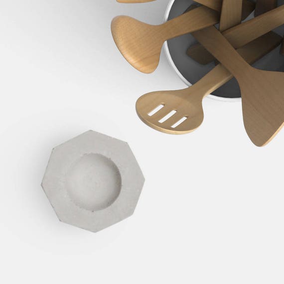 Eierbecher Aus Beton Achteckig Grau Handgemacht Etsy