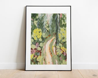 Mount Mitchell North Carolina Abstract Landscape Print