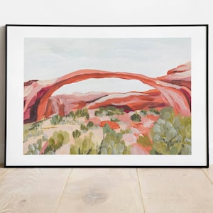 Arches National Park abstrakte Landschaft Druck - digitale Kunst Download, druckbare Wanddekoration, sofortiger Kunstdruck Download