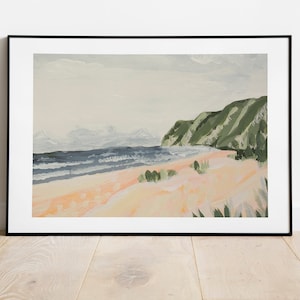 Polihale Beach Kauai, Hawaii Abstrakte Landschaft Kunstdruck