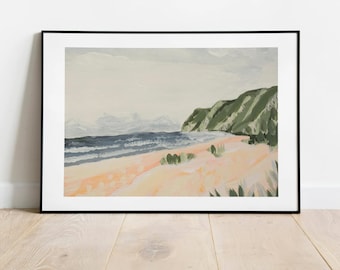 Polihale Beach Kauai, Hawaii Abstract Landscape Print- Digital Art Download, Printable Wall Decor, Instant Art Print Download
