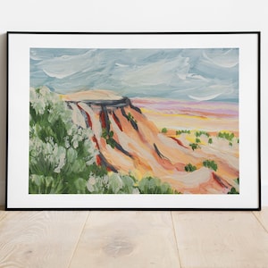 Gloss Mountain Oklahoma Abstract Landscape Print
