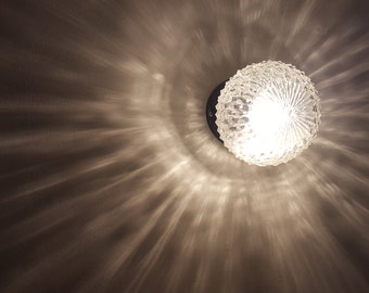 SALE Rare Estoplast Vintage Crystal Wall Lamp