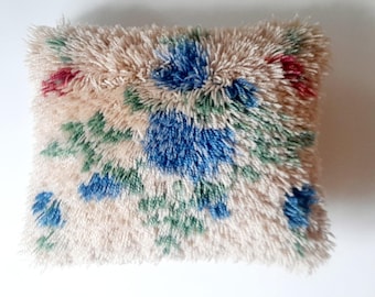 Rya rug pillow / Retro rya pillow