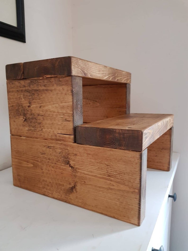 Large Step Stool Wooden Stool Kitchen Stool Kitchen Step Etsy