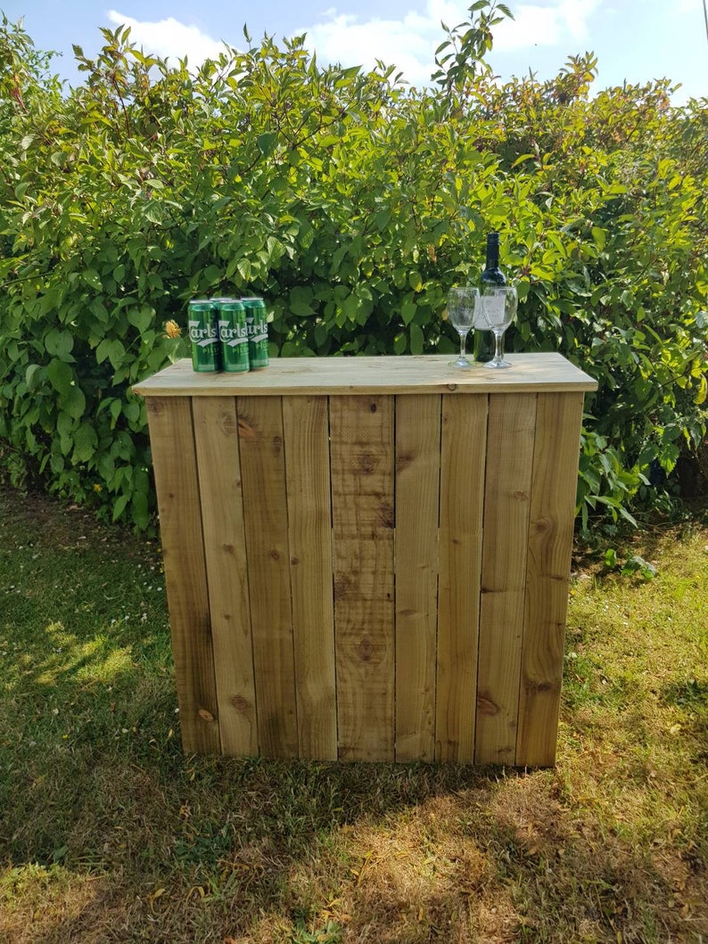 Reclaimed timber bar wood bar outdoor bar garden bar tiki Etsy