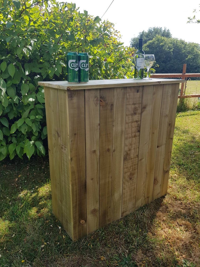Reclaimed timber bar wood bar outdoor bar garden bar tiki Etsy
