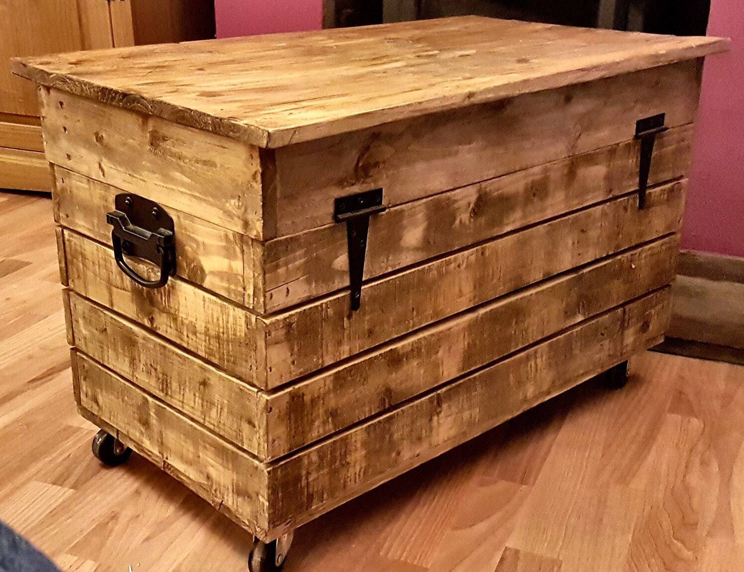 timber toy chest. 