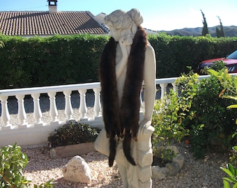 Real Mink Double Sided Fur...Scarf/Neck Warmer/Tippet etc...Soft & Supple...Mahogany....1920/30s..Downton Abbey/Goodwood/Paris Chic
