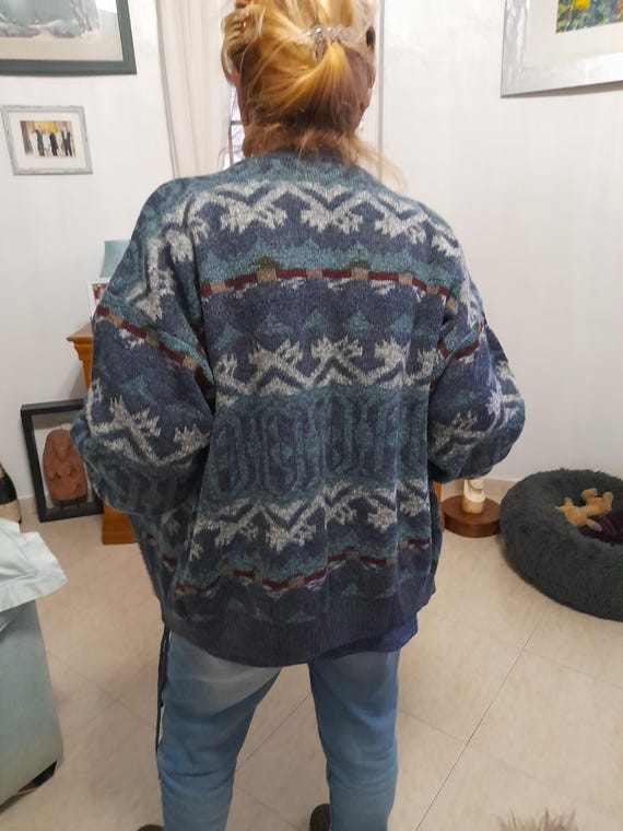 Herren Canda Strickjacke Kaschmir Pullover Norweger Pullover