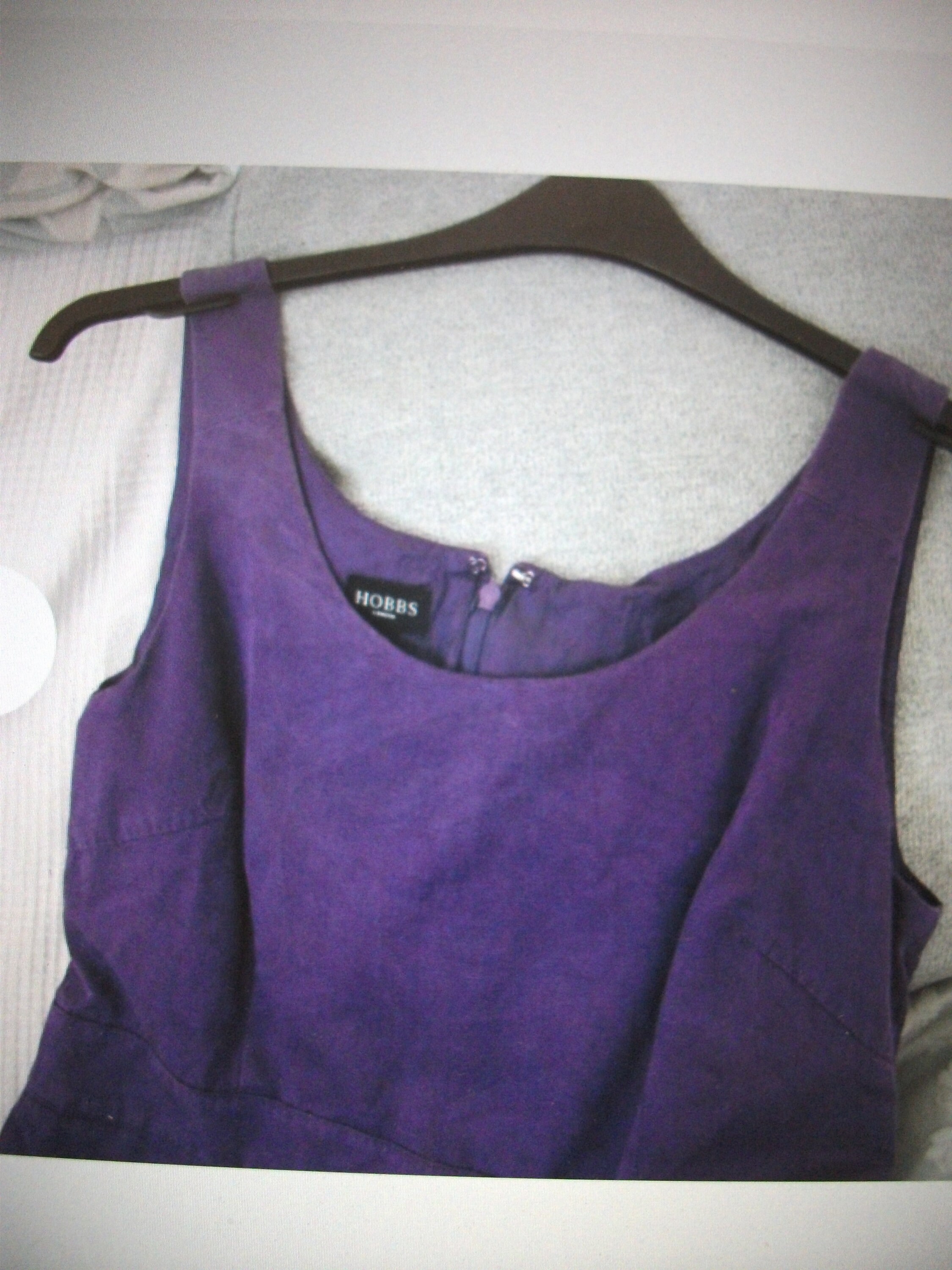 Hobbs Of London.Purple Knee Length Dress UK 12 Business Smart Formal Office Cocktails.Very Flattering