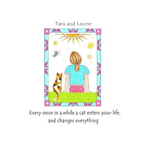 Choisissez une citation, Un chat est une carte de vœux de meilleur ami pour les filles, les diamants ne sont pas tout, les chats entrent dans votre vie