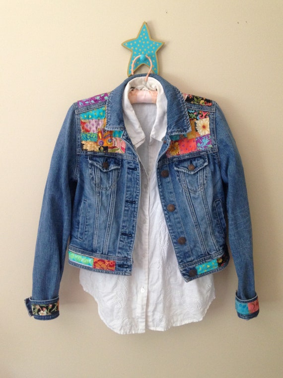 upcycled denim jacket