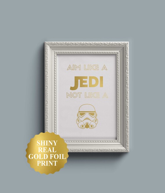 Aim Like A Jedi Star Wars Bathroom Decor Funny Bathroom Etsy