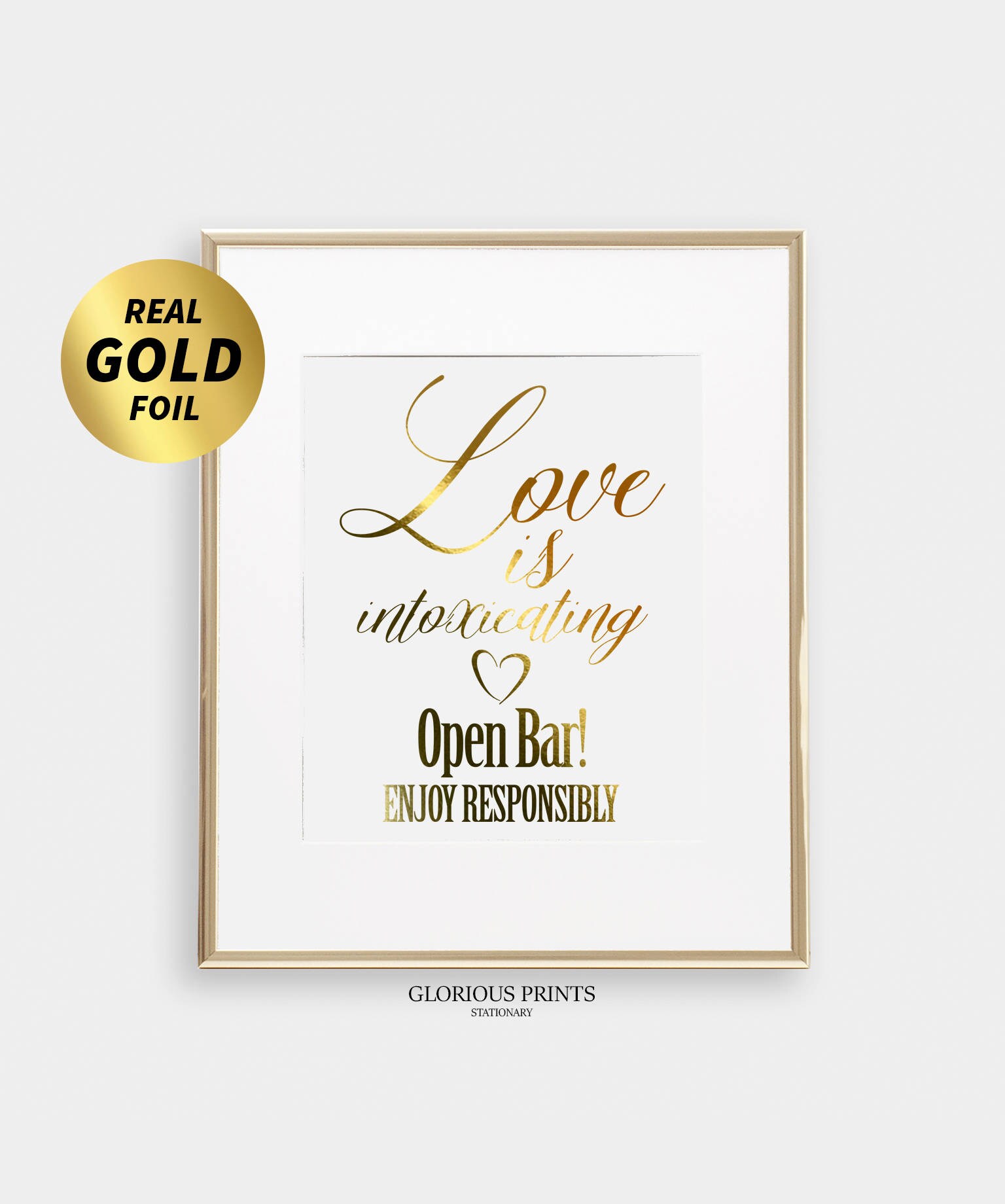 Love Is Intoxicating Wedding Bar Sign Open Bar Wedding Decor Etsy