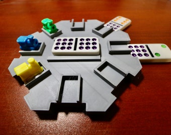Upgraded Mexican Train Domino Hub: PLA+ Game Accessory