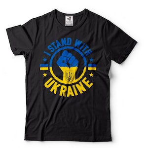 Stand With Ukraine Shirt Ukraine Flag T shirts Support Ukraine T shirt Ukrainian Shirts