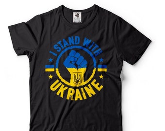 Stand With Ukraine Shirt Ukraine Flag T shirts Support Ukraine T shirt Ukrainian Shirts
