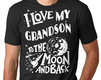 Love My Grandson T-shirt Gift For Grandpa Tee Shirt For Grandmother Gift For Grandson Birthday Graduation