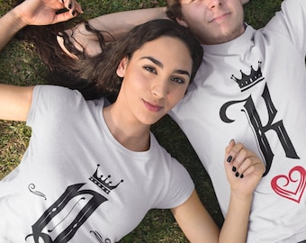 Camisetas de regalo para parejas, camisetas a juego para parejas, camisetas de regalo para parejas del día de San Valentín, regalo de aniversario de boda