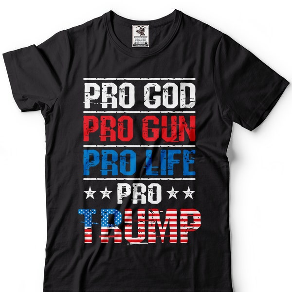 Trump 2024 American Flag Vintage T-Shirt MAGA trump 2024 Shirts Pro Trump Shirts