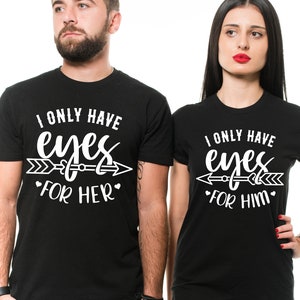 Valentines couples shirts,  Honeymoon shirts for couples,  his and her shirts for couples, just married shirts for couples