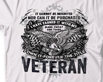 Veteran T-Shirt Gift For Veterans  American Eagle Tees US Veteran Gift For Grandpa Military T-Shirt Gift For Brother Gift For Dad
