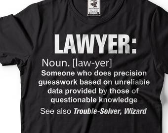 Lawyer T-Shirt Gift For Lawyer Law School Funny Occupation Definition Noun Tee Shirt