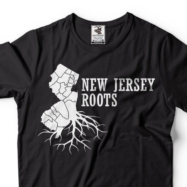 New Jersey T Shirt New Jersey Gift New Jersey Roots Shirt New Jersey Map T-Shirt New Jersey Shirts New Jersey Home State
