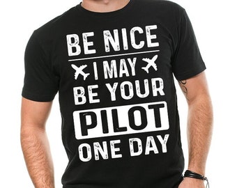 Pilotes Regardant Vers Le Bas Sur Les Gens Depuis 1903 T Shirt Drôle Plans Graph - Foto 8