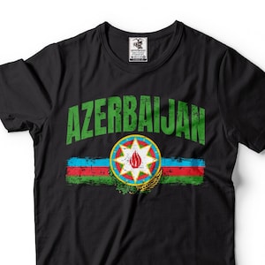 Azerbaijan Flag Patriotic T-Shirt for Azerbaijani