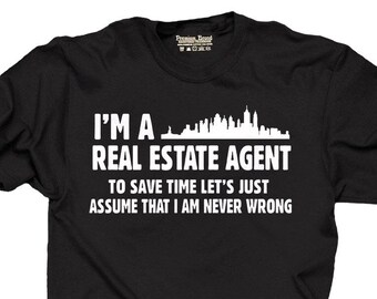 Makelaar T-shirt grappig cadeau voor makelaar verjaardagscadeau