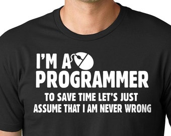 Programmer T-Shirt Occupation Tee Funny Profession T-Shirt Computer Technician Gift For Programmer