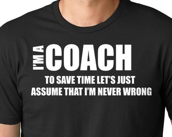 Funny T-shirt For Coach Gift For Coach Instructor Tee Shirt Trainer Hand Made Gift Birthday Gift