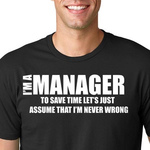 Camiseta de gerente, regalo divertido para gerente, camiseta de gerente de TI, regalo de gerente