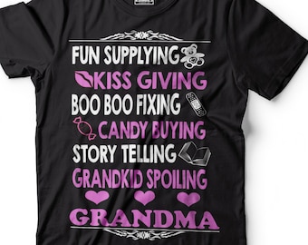 Cadeau voor oma Trotse oma T-shirt Cadeau voor grootmoeder Echte oma T-shirt
