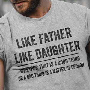 Vadercadeau van dochter, grappig vaderdagcadeau van dochter verjaardag, T-shirt vader, T-shirt vader, grappig cadeau voor vader van dochter
