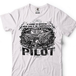 Pilot T-shirt Gift For Pilot American Eagle Tee Shirt Flight School Pilot Aviator T-shirt Gift For Pilot