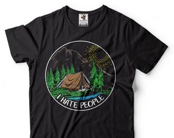 T-shirt de camping T-shirt de camping-car T-shirt de camping amusant T-shirt de montagne T-shirt de randonnée Équipement de camping Équipement de randonnée T-shirt amusant