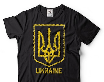 Ukraine T shirt Ukraine Coat Of Arms Ukrainian Patriotic T shirt Ukraine Diaspora T shirt Ukraine Trident