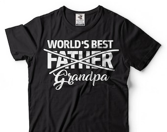 Gift For Grandfather T-Shirt New Grandpa Shirt Baby Announcement T-shirt Gift For Father